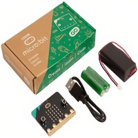 Kit de démarrage BBC Microbit V2.2 GO avec matrice LED 5x5, carte de codage, câble USB et support de batterie pour l'éducation STEM - Vente en gros