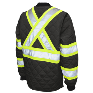 Veste de sécurité réfléchissante haute visibilité personnalisée en gros d'usine, vêtements de travail d'hiver épais à capuche pour unisexe - Product Image 3