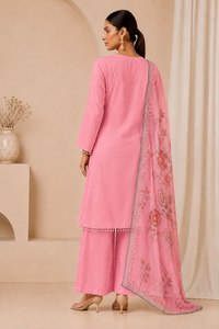 NOIIR PIGEON Ensemble de costume 3 pièces en coton brodé de luxe pour femme avec dupatta imprimée |   Séchage rapide, sans plis - Product Image 4
