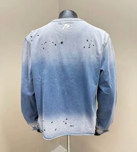 เสื้อยืดคอกลมผู้ชาย ผ้าฝ้าย 100% 240 GSM แขนยาว ทรงหลวม สไตล์วินเทจ พร้อมคุณภาพการพิมพ์แบบซันเฟดและสกรีน - Product Image 2