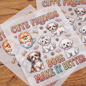 Etiquetas Termoadhesivas Elásticas con Dibujos Animados Personalizadas y Ecológicas, Listas para Prensado, Lavables, para Camisetas - Product Image 1