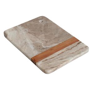 Planche à découper en marbre et bois faite à la main, planche de service, planche à fromage, préparation alimentaire en cuisine, décoration de la maison, cadeau - Product Image 4
