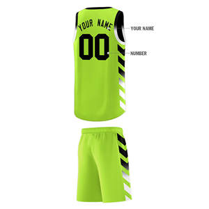 Tenue de basketball streetball urbaine pour hommes, inspirée du hip-hop, maillot et short de sublimation pour équipe, coupe classique, vêtements de sport - Product Image 3
