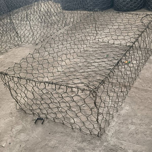 <span class=keywords><strong>Gabion</strong></span> en treillis métallique hexagonal à double torsion recouvert de PVC pour mur de soutènement - Product Image 4