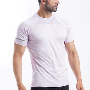 Camiseta Deportiva de Alta Calidad, 180 Gramos, Ecológica, Transpirable, de Manga Corta, Color Sólido, Secado Rápido, para Hombre, Verano, Deportes, Gimnasio - Product Image 2
