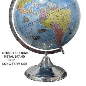 Globo terráqueo contemporáneo con soporte sólido, globo terráqueo de estudio para niños, estudiantes, decoración del hogar y la oficina en idioma gujarati - Product Image 4