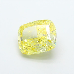 ตัวเลือกที่ยอดเยี่ยม เครื่องประดับหรูหรา ทรงคุชชั่น พลอยเม็ดเดี่ยว สีเหลืองสดใส สง่างาม เพชรเลี้ยงในห้องปฏิบัติการ ได้รับการรับรองชนิด CVD - Product Image 2