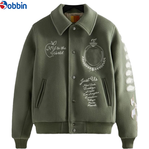 Chaqueta Varsity, Chaquetas Bomber de Alta Calidad para Hombre, Chaqueta de Béisbol con Letras Bordadas Personalizadas en la Parte Delantera, Logos DTF, Parches, con Calefacción - Product Image 2