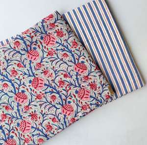 Tissu en coton 100% artisanal indien imprimé à la main, écologique, traditionnel, respirant, imprimé au bloc - Product Image 3