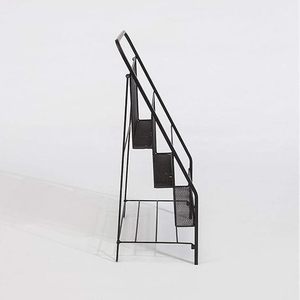 <b>Industrial</b> Metal Ladder <b>Shelf</b> Bookcase 3-Tier Freestanding Space Saving Home Office Furniture Modern Design - Product Image 2