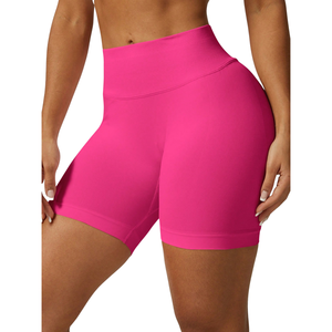 Custom Logo High Waist Seamless Gym Clothing Squat Proof <b>Booty</b> Lifting Workout Activewear Women Biker Shorts Yoga Shorts - Product Image 2