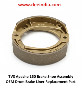 Plaquettes de frein pour TVS Apache RTR 160 |   Jeu de plaquettes de frein à tambour arrière OEM, pièce de rechange pour moto - Product Image 3