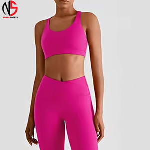 High Quality Women's Yoga Set Activewear 2-Piece Solid Water Resistant <b>Seamless</b> <b>Leggings</b> Factory Direct Sale At NURAK SPORTS - Product Image 5