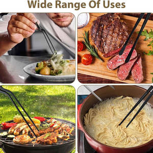 Pinzas de Cocina de Titanio Multiángulo de Primera Calidad con Punta Fina de Acero Inoxidable para Emplatar como un Chef - Product Image 4