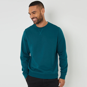 Sudadera de Cuello Redondo de Felpa Personalizada de Primera Calidad para Hombre, 100% Algodón, Corte Regular, Tallas Unisex, Sudaderas con Capucha Acanaladas para Hombre - Product Image 4