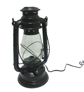 Linterna Eléctrica Decorativa de Hierro Negra |   Lámpara LED Metálica |   Farol Decorativo de Estilo Vintage para Decoración del Hogar, Sala de Estar - Product Image 1
