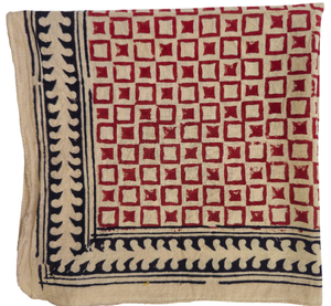 Cotton Bandana Indian Block Print <b>Head</b> Scarf Hair <b>Wrap</b> Handmade Bandana Ethnic Floral Scarf Ethnic Print Scarf Gift for Women - Product Image 4