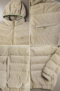Blouson coupe-vent d'hiver imperméable à capuche pour l'extérieur avec doublure en micro polaire épaisse en polyester, service OEM - Product Image 6
