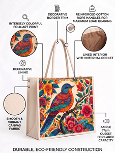 Sac fourre-tout en toile de coton avec logo personnalisé, sacs de plage réutilisables, fournisseur en gros, fermeture éclair, personnalisation de la marque, imprimés animaliers en coton - Product Image 4