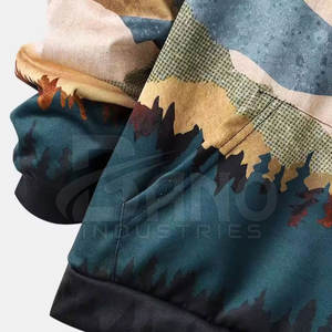 Sudadera con Capucha Personalizada, Sublimada, Informal, de Forro Polar Cálido para Invierno, de Secado Rápido, Transpirable y Ecológica, para Hombre, Superventas - Product Image 4
