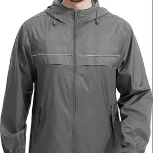 Chaqueta Cortavientos Larga de Invierno para Hombre, Diseño de Marca, con Capucha, Cuello Alto, Estilo Vintage, Ligera y Resistente al Viento, Venta al Por Mayor - Product Image 3