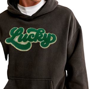 2025 nuevo último diseño Sudadera con capucha para hombres Log personalizado 100% algodón de alta calidad Drop Shoulder Fleece hombres sudaderas con capucha - Product Image 4