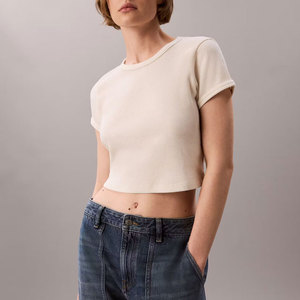 Camiseta deportiva de verano de alta calidad para mujer, ropa para gimnasio, actividades al aire libre, deportes, camiseta corta para ejercicio. - Product Image 1
