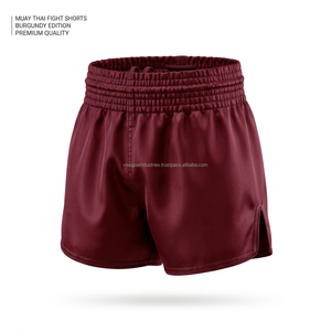 Shorts de Muay Thai pour femmes, impression par sublimation personnalisée, OEM, séchage rapide, satin, marque privée, kickboxing, MMA, arts martiaux, vente en gros - Product Image 4