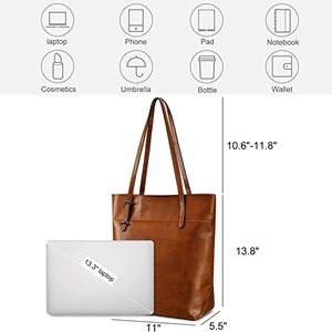 Bolso Tote de Cuero Genuino Marrón con Diseño de Caramelo para Mujer, con Dos Correas, Colores y Logotipo Personalizables - Product Image 4