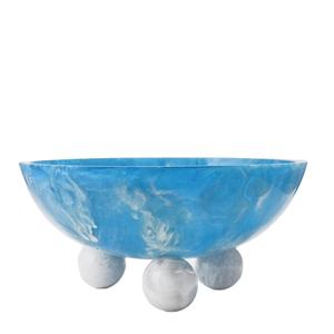 Tazón de Resina para Múltiples Usos |   Tazón Azul |   Ensaladera Hecha a Mano para Regalo, Almacenamiento de Frutas, Vajilla para el Hogar - Product Image 1