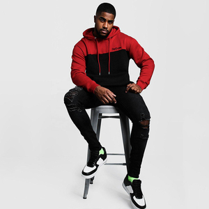 Cotton Fleece Custom Slim Fit Mens Hoodies Warm Autumn Winter <b>Tracksuit</b> For Casual Jogging Wholesale Active Bottoms - Product Image 4