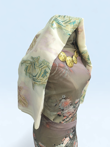 Tela floral premium de slub tejido para conjunto de tela Dirac - Elegante vestido de boda para niñas, atuendo tradicional somalí con borde de chal a juego - Product Image 2