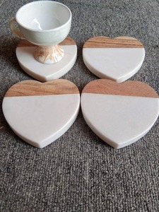 Ensemble de sous-verres en pierre modernes personnalisés, sous-verres écologiques personnalisés, vente en gros - Product Image 4