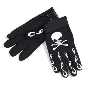 Gants de moto de haute qualité à motif flamme de crâne, respirants, antidérapants, pour le sport, conception personnalisée, commande en gros disponible - Product Image 3