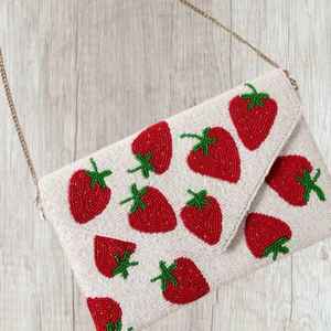 Hand Embroidery Eid Special Women Party Purse Wedding Evening Handbag Red Gold Beaded Clutch Bag <b>Envelope</b> Shape Luxury Geometric - Product Image 5