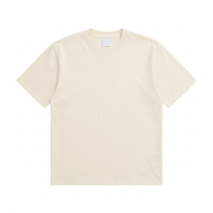 T-shirt Homme Col Rond 100% Coton Personnalisé avec Impression en Relief, Style Streetwear Lourd et Léger, Vente en Gros - Product Image 2