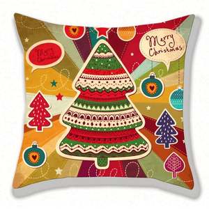 Funda de cojín navideña roja al por mayor, funda de almohada navideña, fundas para asientos de sofá, decoración navideña, funda de almohada - Product Image 5