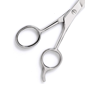 Professional Sharp Stainless Steel <b>Left</b>-<b>Handed</b> Foldable Long Handle Hair <b>Scissors</b> for Barber Haircut and Thinning Shears - Product Image 4