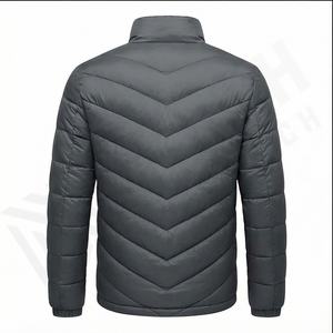 Veste parka d'hiver décontractée pour hommes, doudoune courte avec fourrure de lapin, streetwear, manteaux de mode en toile, styles de bulles courtes pour hommes - Product Image 3