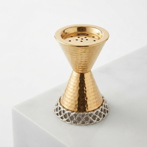 Brûleur à Bakhoor Arabe Moderne, Mabkhara en Bois Faite à la Main, Encensoir de Luxe en Laiton pour Oud et Charbon, Idéal pour la Décoration Intérieure du Moyen-Orient - Product Image 2