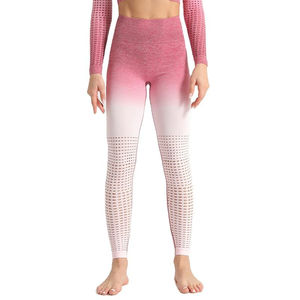 Leggings Deportivos al Por Mayor, Personalizados, Sólidos, Sin Costuras, para Yoga, Running, Entrenamiento, Fitness, Compresión, Cintura Alta, Elásticos en Cuatro Direcciones - Product Image 3