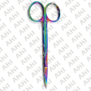 กรรไกรตัดม่านตาแบบปลายตรง สแตนเลสสตีล น้ำหนักเบา คุณภาพสูง ใช้ซ้ำได้ สำหรับการผ่าตัด มีขนาดให้เลือกตามสั่ง - Product Image 3