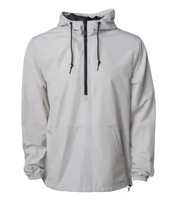 wholesale Custom Blank <b>Packable</b> Thin Nylon Vintage Retro Anorak Pullover Hoodie 2024 Men Windbreaker <b>Jacket</b> - Product Image 2