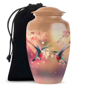 โกศบรรจุอัฐิสำหรับผู้ใหญ่ชาย รุ่นดูโอ ฮัมมิงเบิร์ด สไตล์ยุโรป/อเมริกา ดีไซน์ปรับแต่งได้ ความจุ 220 คิวบิกอินช์ - Product Image 3