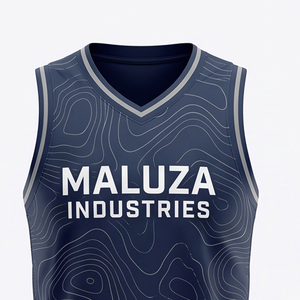 Maillots de basket-ball Maluza personnalisés en gros, respirants, 100 % polyester, séchage rapide, impression par sublimation, maillots d'équipe sportive - Product Image 2