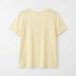 เสื้อยืดคอกลมแขนสั้นผู้หญิง สีพื้น ผ้าฝ้าย สไตล์ลำลอง เสื้อฤดูร้อน ทรงหลวม ระบายอากาศดี เป็นมิตรกับสิ่งแวดล้อม แห้งเร็ว ผ้าถัก - Product Image 2