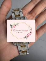 Montre personnalisée avec logo, sertie de moissanite, style hip-hop, bijoux étanches, montre de luxe pour homme