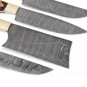 Juego de cuchillos de chef de acero de Damasco hechos a mano personalizados, cubiertos de acero inoxidable de alta calidad para uso doméstico, cubiertos de cocina forjados a mano - Product Image 2