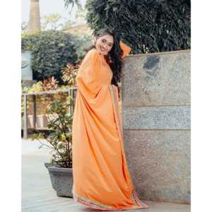 Conjunto de Traje de Crepé Talla XS para Mujer, Color Peach Real - Product Image 4