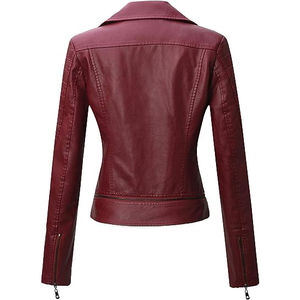 Vestes en cuir pour femmes de haute qualité, vente en gros, design personnalisé, manches longues, respirantes, pour l'extérieur et la ville - Product Image 2